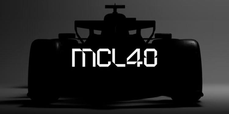 A silhouette of MCL 40. Photo/Courtesy: McLaren (Instagram)
