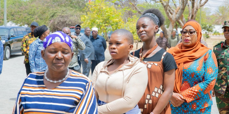 President Suluhu queuing in line to cast a vote. Photo: Ikulu Tanzania (X