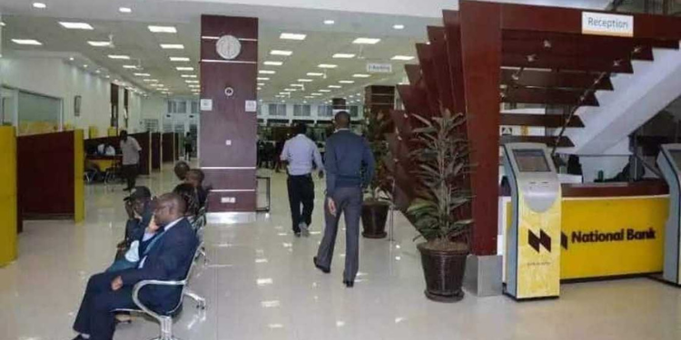 Interior view of one of the branches of National Bank of Kenya. Photo: NBK.