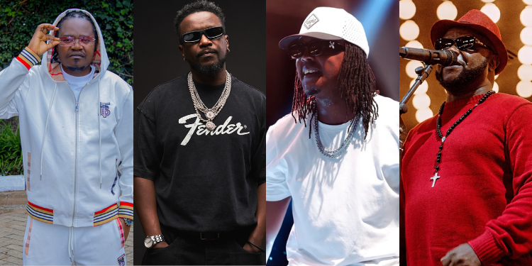 Some of the artists on the lineup, from left to right: Jua Cali, Nyashinski, Wyre, Kidum.